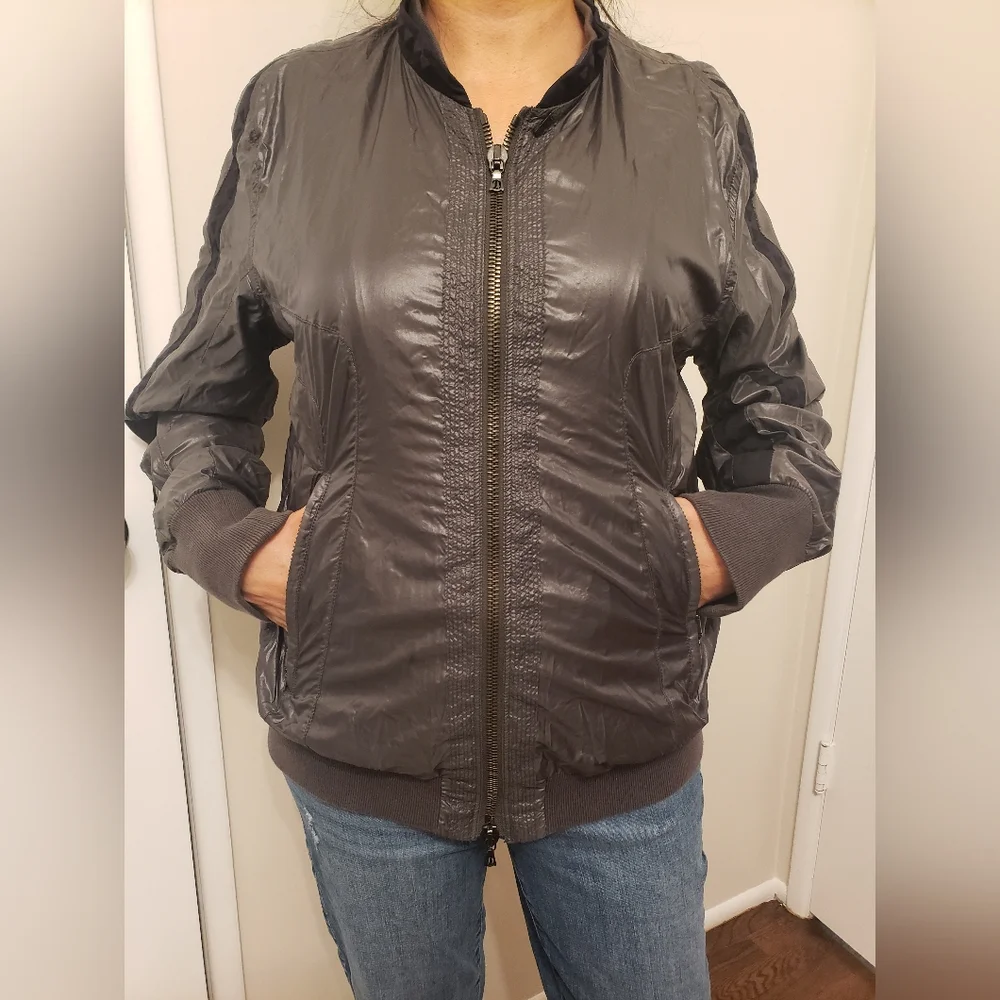**SOLD**Diesel Black Gold Graphite and Black Jacket Sz L - Picture 4 of 13